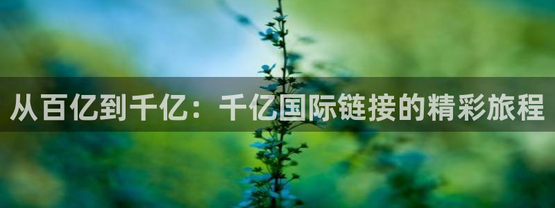 伟德国际19464：从百亿到千亿：千亿国际链接的精彩旅程