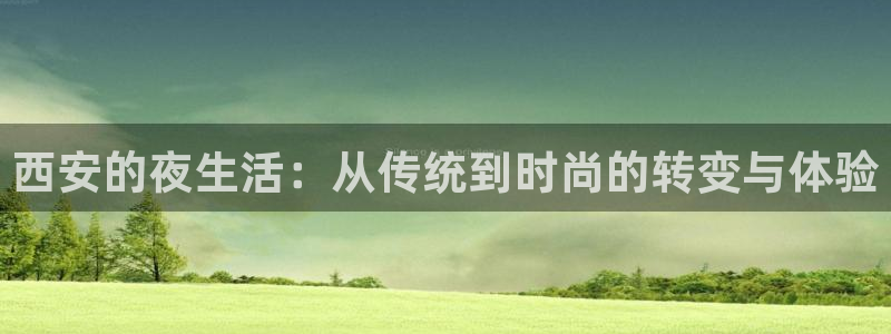 伟德国际1946体育凯捷平台主管：西安的夜生活：从传统到时尚的转变与体验
